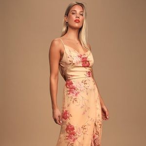 Pretty Peach Vineyard Dress